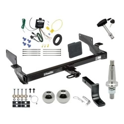 Trailer Tow Hitch For 00-05 Cadillac DeVille 06-11 DTS Ultimate Package w/ Wiring Draw Bar Kit Interchange 2" 1-7/8" Ball Lock and Cover