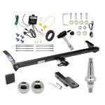 Trailer Tow Hitch For 00-04 Toyota Avalon All Models Ultimate Package w/ Wiring Draw Bar Kit Interchange 2" 1-7/8" Ball Lock and Cover