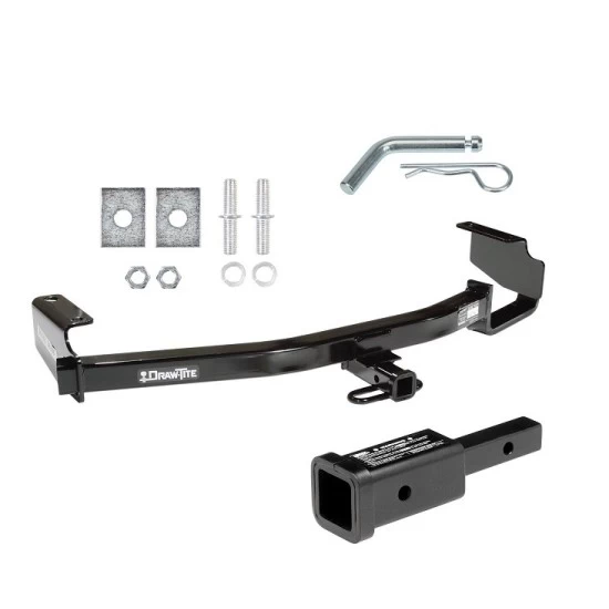 Trailer Tow Hitch For 96-07 Chrysler Dodge Plymouth Town & Country Grand Caravan Voyager w/ 2" Adapter and Pin/Clip