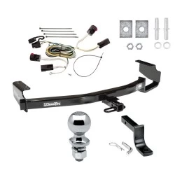 Trailer Tow Hitch For 04-07 Chrysler Town and Country Dodge Grand Caravan Exc Stow 'n Go Seats Complete Package w/ Wiring Draw Bar Kit and 2" Ball