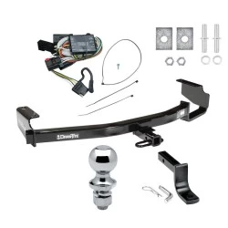 Trailer Tow Hitch For 96-00 Chrysler Dodge Plymouth Town and Country Grand Caravan Voyager Complete Package w/ Wiring Draw Bar and 1-7/8" Ball