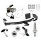 Trailer Tow Hitch For 01-03 Chrysler Town and Country Voyager Dodge Grand Caravan Ultimate Package w/ Wiring Draw Bar Kit Interchange 2" 1-7/8" Ball Lock and Cover