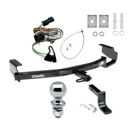 Trailer Tow Hitch For 01-03 Chrysler Town and Country Voyager Dodge Grand Caravan Complete Package w/ Wiring Draw Bar Kit and 2" Ball