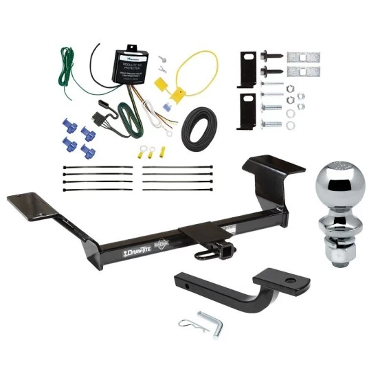 Trailer Tow Hitch For 00-05 Buick LeSabre Pontiac Bonneville (Incl SLE) Complete Package w/ Wiring Draw Bar Kit and 2" Ball