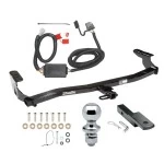 Trailer Tow Hitch For 98-08 Subaru Forester All Models Class 2 Complete Package w/ Wiring Draw Bar and 1-7/8" Ball