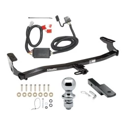 Trailer Tow Hitch For 98-08 Subaru Forester All Models Class 2 Complete Package w/ Wiring Draw Bar and 1-7/8" Ball