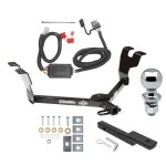 Trailer Tow Hitch For 05-07 Subaru Legacy 05-09 Outback Wagon Complete Package w/ Wiring Draw Bar Kit and 2" Ball