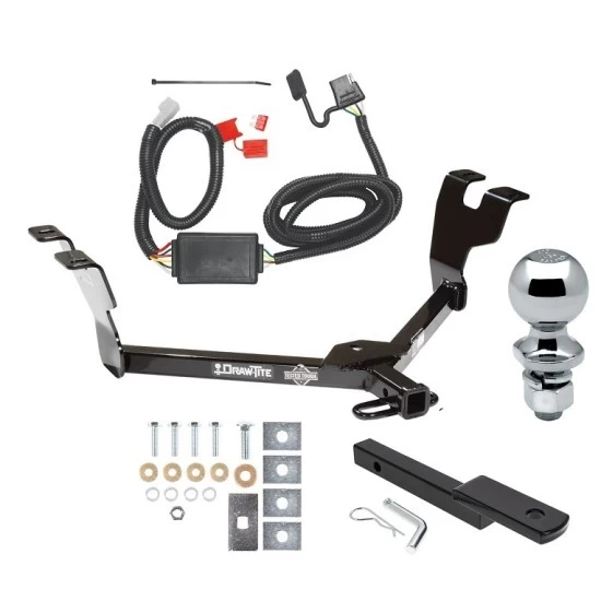 Trailer Tow Hitch For 05-07 Subaru Legacy 05-09 Outback Wagon Complete Package w/ Wiring Draw Bar Kit and 2" Ball