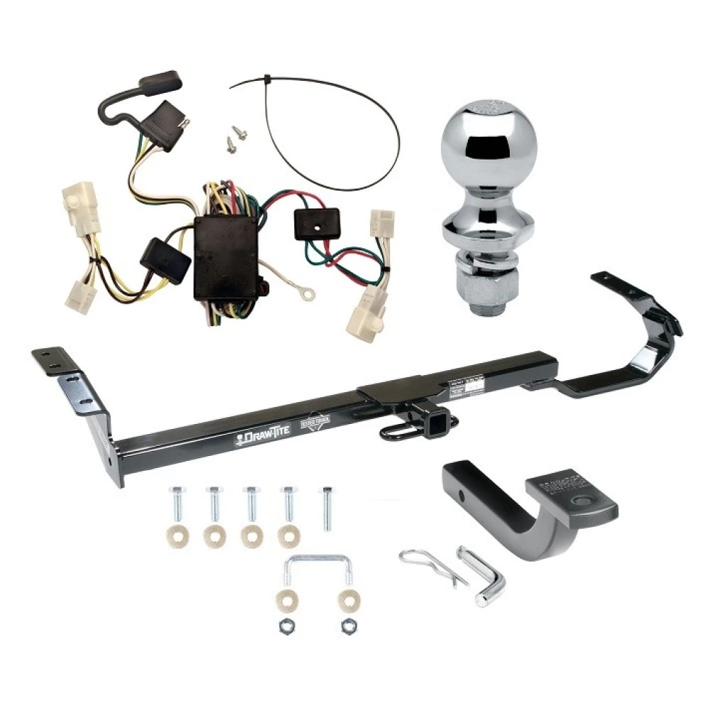Trailer Tow Hitch For 02-06 Toyota Camry All Models Complete Package w/ Wiring Draw Bar and 1-7/8" Ball