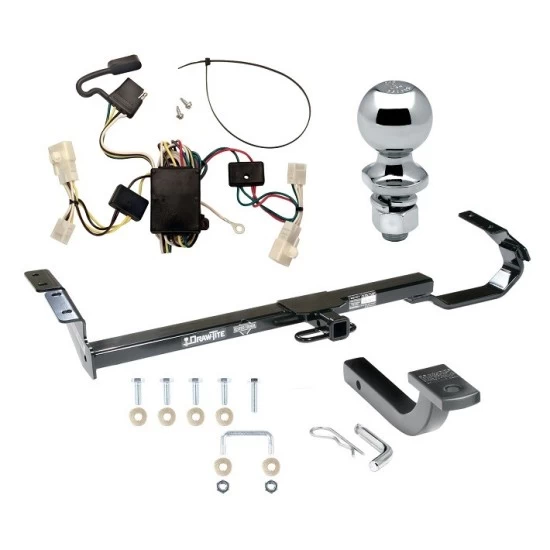 Trailer Tow Hitch For 02-06 Toyota Camry All Models Complete Package w/ Wiring Draw Bar Kit and 2" Ball