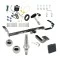 Trailer Tow Hitch For 95-99 Toyota Avalon 99-03 Solara 97-06 Lexus ES300 ES330 Sedan Ultimate Package w/ Wiring Draw Bar Kit Interchange 2" 1-7/8" Ball Lock and Cover