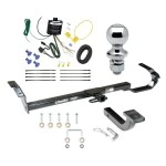 Trailer Tow Hitch For 95-99 Toyota Avalon 99-03 Solara 97-06 Lexus ES300 ES330 Sedan Complete Package w/ Wiring Draw Bar and 1-7/8" Ball