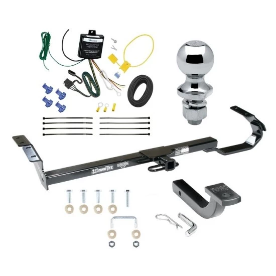 Trailer Tow Hitch For 95-99 Toyota Avalon 99-03 Solara 97-06 Lexus ES300 ES330 Sedan Complete Package w/ Wiring Draw Bar and 1-7/8" Ball
