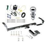 Trailer Tow Hitch For 95-99 Toyota Avalon 99-03 Solara 97-06 Lexus ES300 ES330 Sedan Complete Package w/ Wiring Draw Bar Kit and 2" Ball