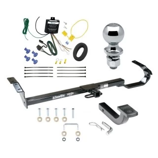 Trailer Tow Hitch For 95-99 Toyota Avalon 99-03 Solara 97-06 Lexus ES300 ES330 Sedan Complete Package w/ Wiring Draw Bar Kit and 2" Ball