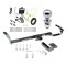 Trailer Tow Hitch For 95-99 Toyota Avalon 99-03 Solara 97-06 Lexus ES300 ES330 Sedan Complete Package w/ Wiring Draw Bar Kit and 2" Ball