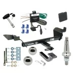 Trailer Tow Hitch For 98-02 Oldsmobile Intrigue All Models Ultimate Package w/ Wiring Draw Bar Kit Interchange 2" 1-7/8" Ball Lock and Cover
