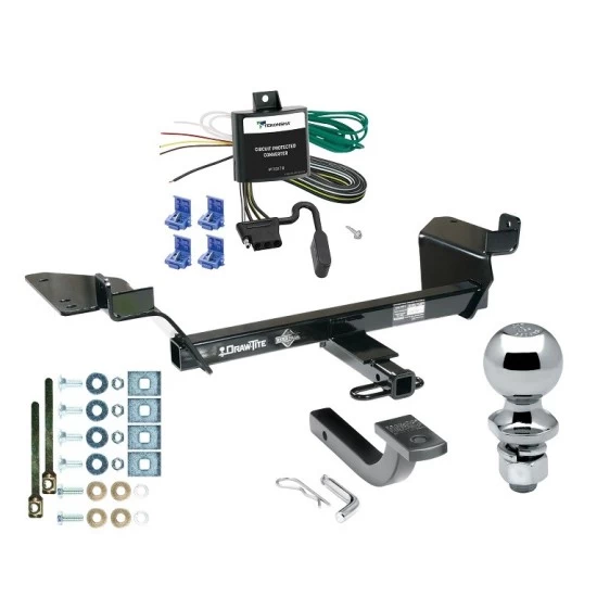 Trailer Tow Hitch For 98-02 Oldsmobile Intrigue All Models Complete Package w/ Wiring Draw Bar Kit and 2" Ball