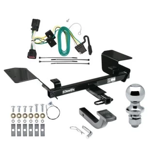 Trailer Tow Hitch For 06-16 Chevrolet Impala Complete Package w/ Wiring Draw Bar and 1-7/8" Ball
