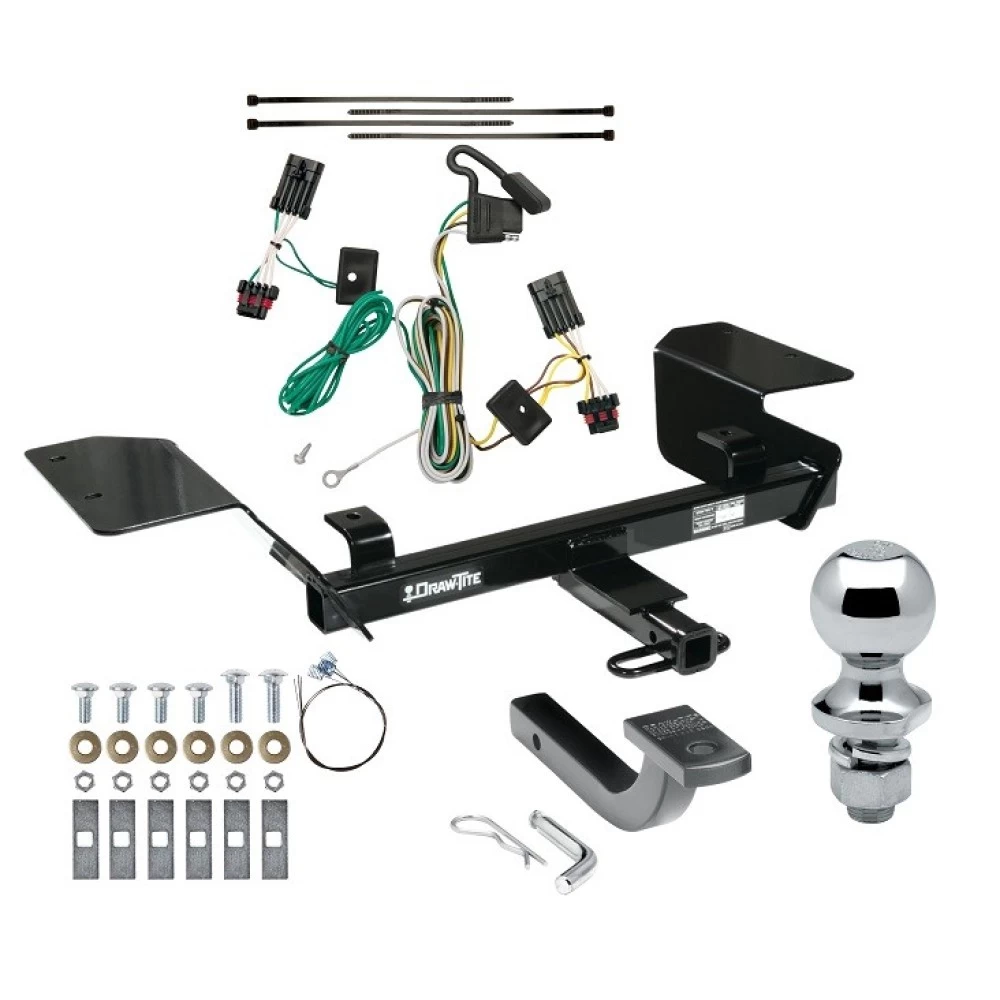 Trailer Tow Hitch For 00-05 Chevy Impala Complete Package w/ Wiring Draw Bar and 1-7/8" Ball