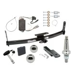 Trailer Tow Hitch For 05-06 Chevrolet Equinox 06-06 Pontiac Torrent Ultimate Package w/ Wiring Draw Bar Kit Interchange 2" 1-7/8" Ball Lock and Cover