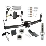 Trailer Tow Hitch For 02-07 Saturn Vue Except Redline Ultimate Package w/ Wiring Draw Bar Kit Interchange 2" 1-7/8" Ball Lock and Cover