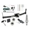 Trailer Tow Hitch For 07-09 Chevrolet Equinox Pontiac Torrent Ultimate Package w/ Wiring Draw Bar Kit Interchange 2" 1-7/8" Ball Lock and Cover