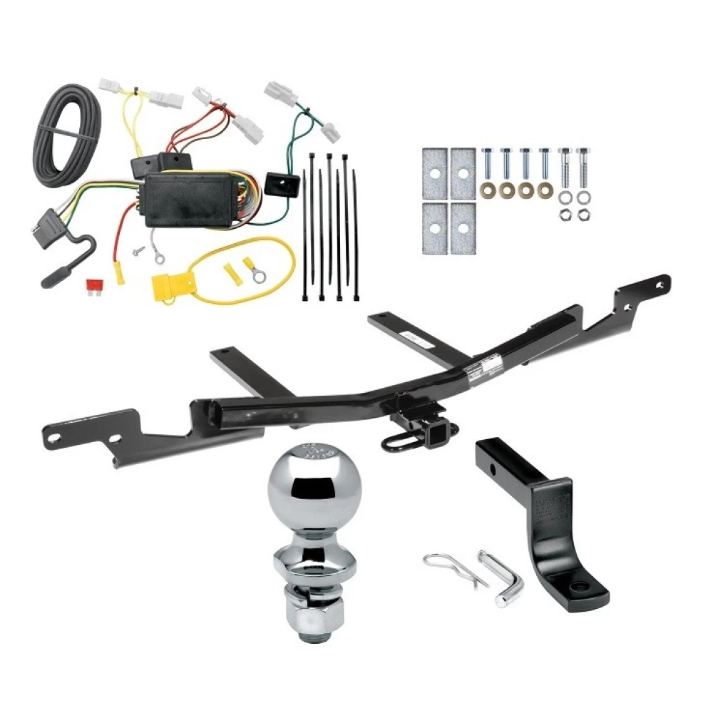 Reese Trailer Tow Hitch For 07-09 Toyota Camry 4 Dr. Sedan Except Hybrid Complete Package w/ Wiring Draw Bar Kit and 2" Ball