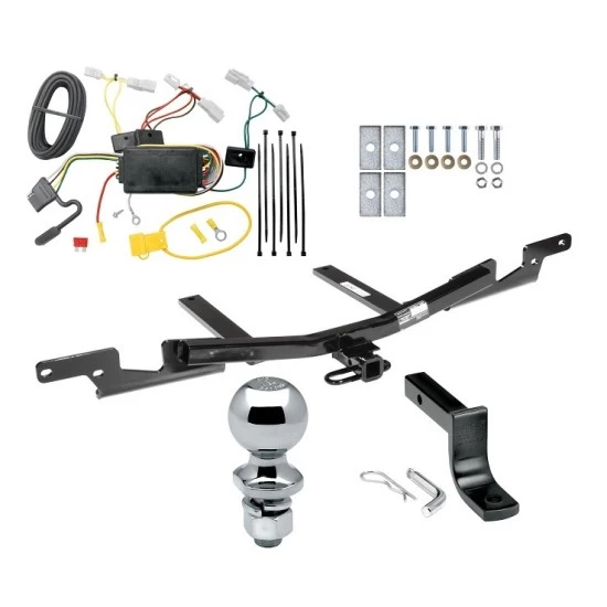 Reese Trailer Tow Hitch For 07-09 Toyota Camry 4 Dr. Sedan Except Hybrid Complete Package w/ Wiring Draw Bar Kit and 2" Ball