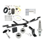 Trailer Tow Hitch For 2007-2011 Toyota Camry Hybrid & 2010-2011 Camry Non-Hybrid (Excludes SE Trim) Ultimate Package w/ Wiring Draw Bar Kit Interchange 2" 1-7/8" Ball Lock and Cover