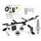 Trailer Tow Hitch For 07-12 Lexus ES350 All Models Ultimate Package w/ Wiring Draw Bar Kit Interchange 2" 1-7/8" Ball Lock and Cover