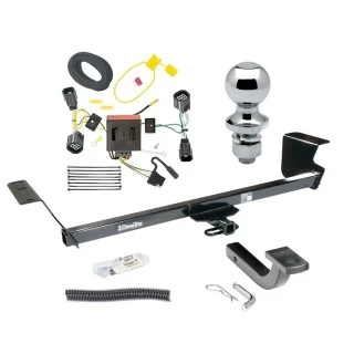 Trailer Tow Hitch For 08-10 Chrysler Town and Country Dodge Grand Caravan Complete Package w/ Wiring Draw Bar and 1-7/8" Ball