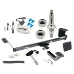 Trailer Tow Hitch For 13-14 Volkswagen Routan All Models Ultimate Package w/ Wiring Draw Bar Kit Interchange 2" 1-7/8" Ball Lock and Cover