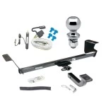 Trailer Tow Hitch For 13-14 Volkswagen Routan Canada Only Complete Package w/ Wiring Draw Bar Kit and 2" Ball