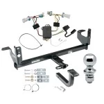 Trailer Tow Hitch For 07-09 Saturn Aura Complete Package w/ Wiring Draw Bar and 1-7/8" Ball
