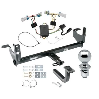Trailer Tow Hitch For 07-09 Saturn Aura All Models Complete Package w/ Wiring Draw Bar Kit and 2" Ball