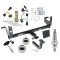 Trailer Tow Hitch For 08-12 Chevrolet Malibu Excluding LTZ Ultimate Package w/ Wiring Draw Bar Kit Interchange 2" 1-7/8" Ball Lock and Cover