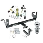 Trailer Tow Hitch For 08-12 Chevy Malibu Except LTZ Complete Package w/ Wiring Draw Bar and 1-7/8" Ball