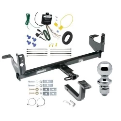 Trailer Tow Hitch For 08-12 Chevrolet Malibu LTZ Model Complete Package w/ Wiring Draw Bar and 1-7/8" Ball