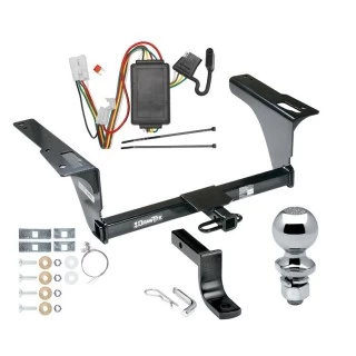 Trailer Tow Hitch For 10-19 Subaru Outback Wagon Complete Package w/ Wiring Draw Bar Kit and 2" Ball