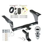 Trailer Tow Hitch For 10-14 Subaru Legacy All Models Complete Package w/ Wiring Draw Bar Kit and 2" Ball
