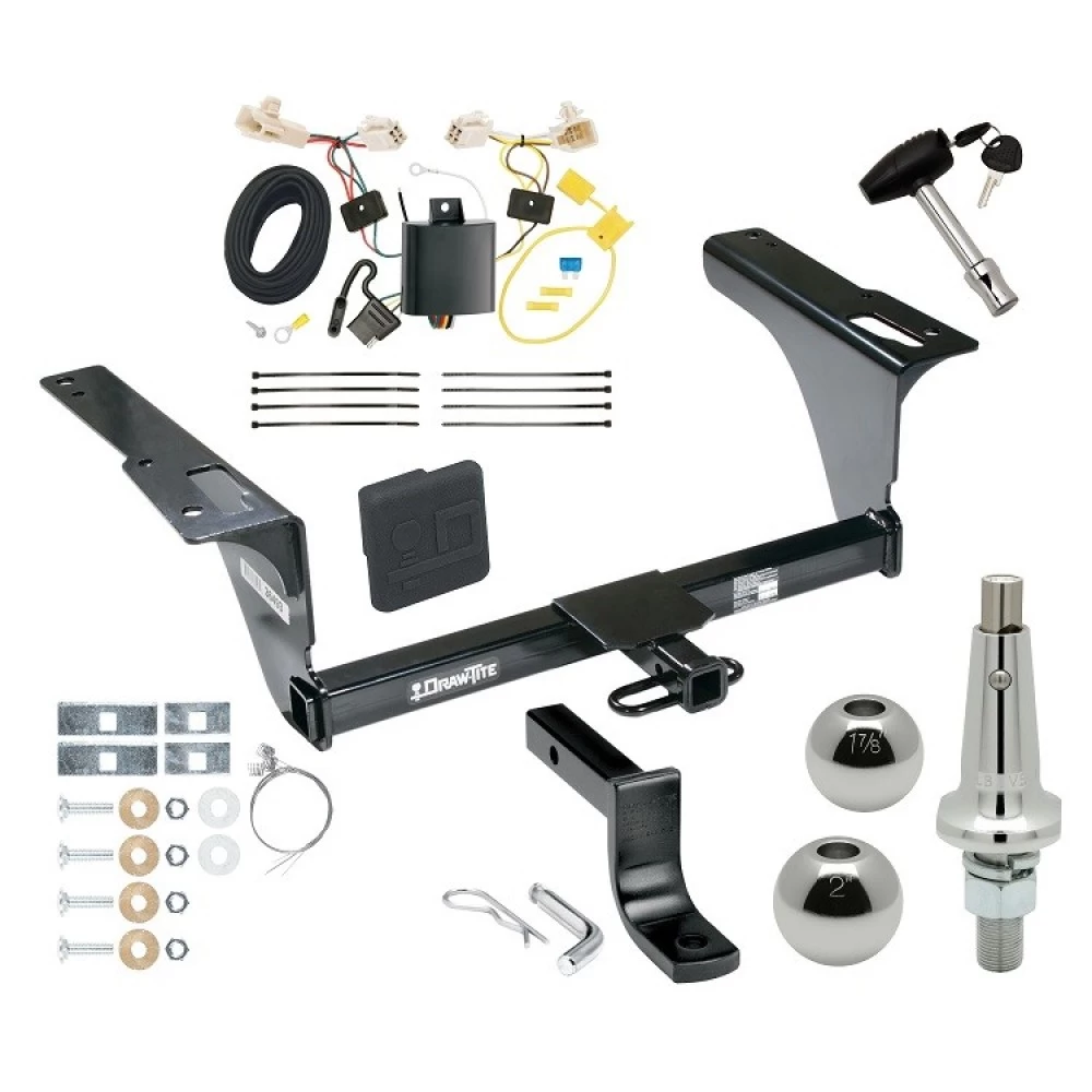 Custom Fit Trailer Hitch Draw-Bar w/ Pin/Clip Wiring Harness (Plug & Play) Interchangeable 2" & 1-7/8" Ball Security Lock Pin Rubber Hitch Plug Cover Installation Hardware Installation Instructions 364930 118671 63802 580407 2211 Draw-T Trailer Tow Hitch For 15-19 Subaru Legacy Sedan Ultimate Package w/ Wiring Draw Bar Kit Interchange 2" 1-7/8" Ball Lock and Cover