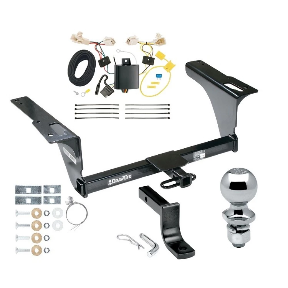 Custom Fit Trailer Hitch Draw-Bar w/ Pin/Clip Wiring Harness (Plug & Play) 2" Zinc Ball Installation Hardware Installation Instructions 364930 118671 63820 Draw-Tite Trailer Tow Hitch 15-19 Subaru Legacy Sedan Complete Package Wiring Draw Bar Ki Trailer Tow Hitch For 15-19 Subaru Legacy Sedan Complete Package w/ Wiring Draw Bar Kit and 2" Ball