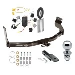 Trailer Tow Hitch For 05-07 Ford Escape 05-06 Mazda Tribute Complete Package w/ Wiring Draw Bar Kit and 2" Ball