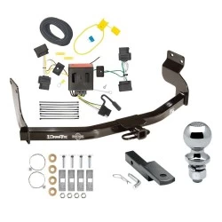 Trailer Tow Hitch For 05-11 Mercury Mariner 08-11 Mazda Tribute 08-12 Ford Escape Complete Package w/ Wiring Draw Bar Kit and 2" Ball