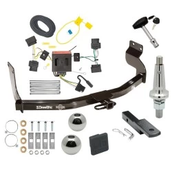Trailer Tow Hitch For 05-11 Mercury Mariner 08-11 Mazda Tribute 08-12 Ford Escape Ultimate Package w/ Wiring Draw Bar Kit Interchange 2" 1-7/8" Ball Lock and Cover