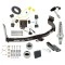 Trailer Tow Hitch For 05-11 Mercury Mariner 08-11 Mazda Tribute 08-12 Ford Escape Ultimate Package w/ Wiring Draw Bar Kit Interchange 2" 1-7/8" Ball Lock and Cover