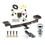 Trailer Tow Hitch For 11-16 KIA Sportage All Models Complete Package w/ Wiring Draw Bar Kit and 2" Ball