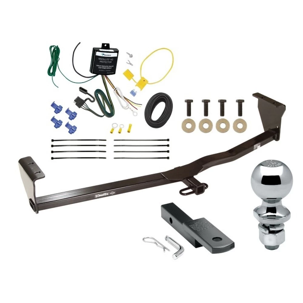Trailer Tow Hitch For 11-13 KIA Sorento All Styles Complete Package w/ Wiring Draw Bar Kit and 2" Ball