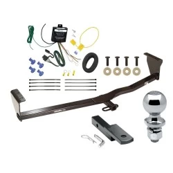 Trailer Tow Hitch For 11-13 KIA Sorento All Styles Complete Package w/ Wiring Draw Bar Kit and 2" Ball